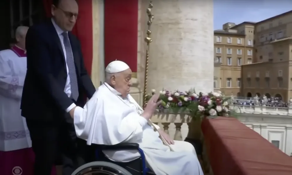A screenshot of Pope Francis from a video dated April 20, 2025. | Source: YouTube/CBS Evening news